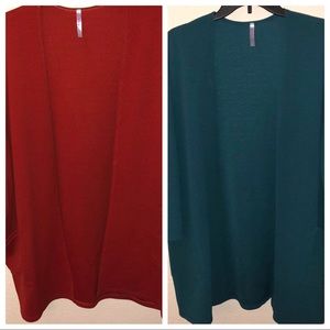 Low price!! 2 jackets- teal and earth tone copper.